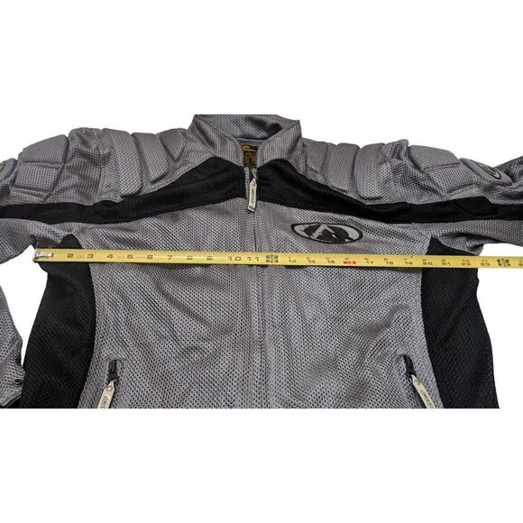 AGV‎ Sport Mens Large Gray Black Armored Motorcycle Jacket Padded - Picture 6 of 7